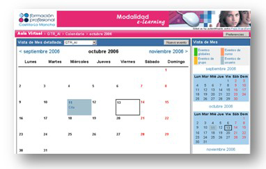 Página con el mes de diciembre de 2005 del calendario
