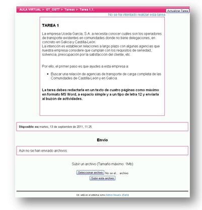 Subida de archivos