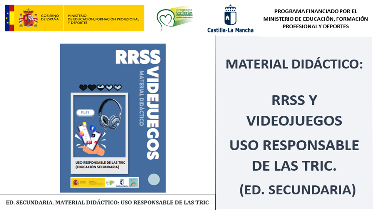 Material didáctico: Redes Sociales y Vídeojuegos (Ed. Secundaria)