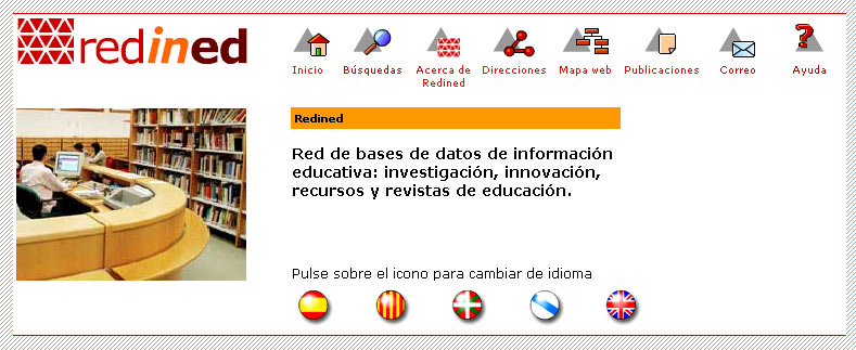 Página de inicio de Redined