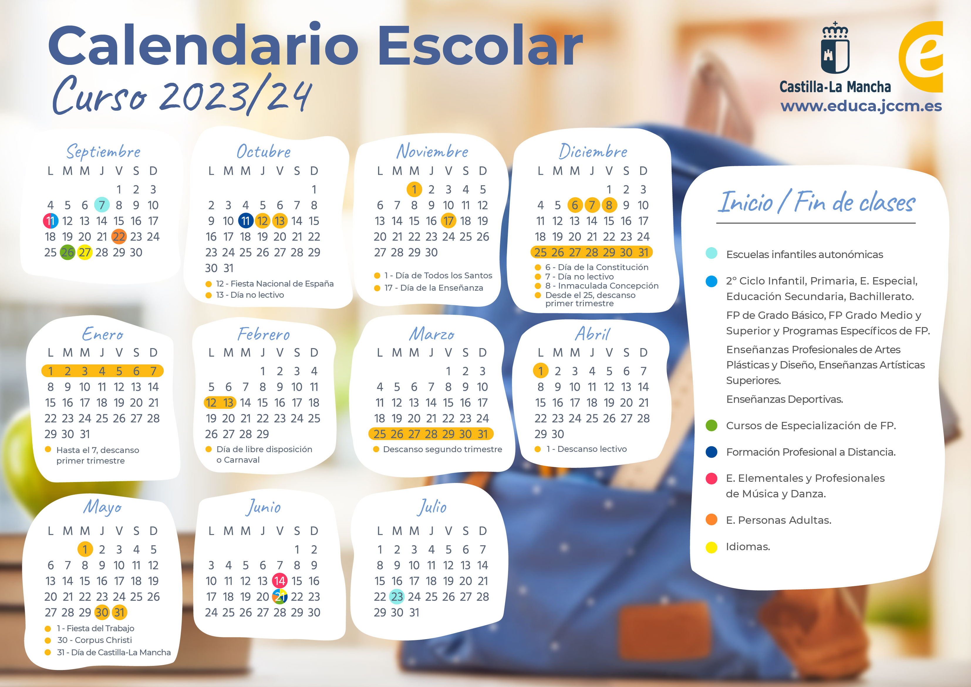 Calendario escolar 2023-24